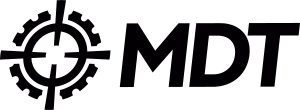 MDT logo – precision rifle chassis, stocks, bipods, magazines, and competition shooting accessories