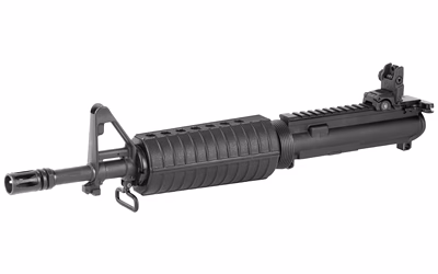 Short barreled rifle SBR upper receivers, tactical handguards, and front sight base barrel assemblies.