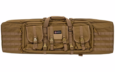 Padded soft gun cases, tactical rifle bags, range transport packs, and backpack gear bags.